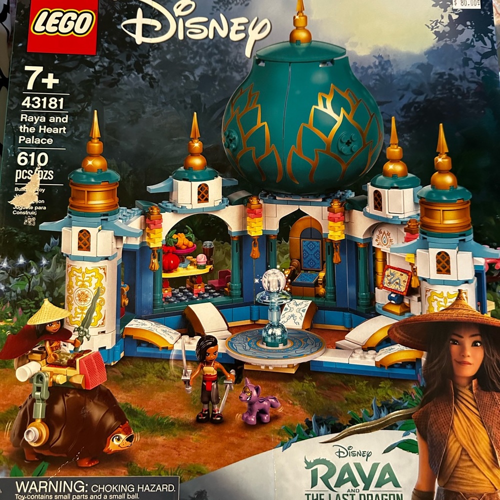 NWT LEGO Raya and the Heart Palace. New never opened Disney LEGO